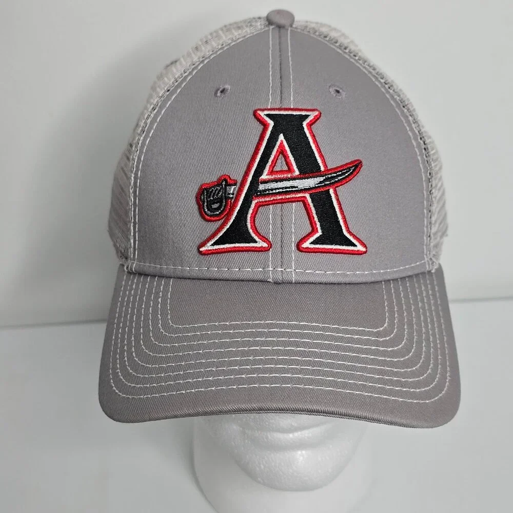 Allatoona Bucaneers Football‎ Hat Cap High School Apparel Mesh Gray Adjustable